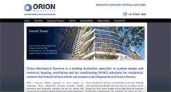 Desktop Screenshot of orionmechanical.com.au